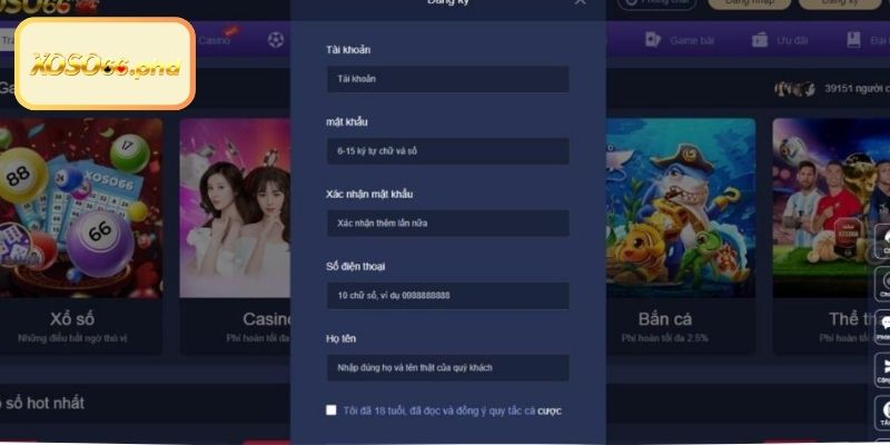 Hướng dẫn cách đăng ký XOSO66 thành công