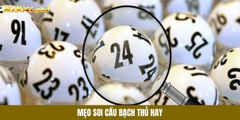 Những mẹo hay để soi cầu bạch thủ